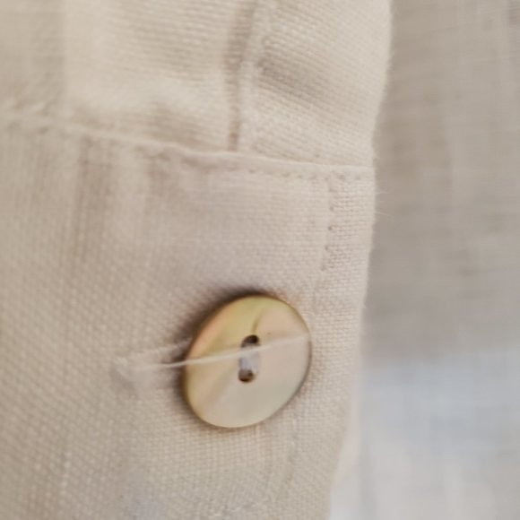 LINEN WHITE SHIRT DRESS SIZE 38 + GIFT J-NITA 100% LINEN - Picture 8 of 16